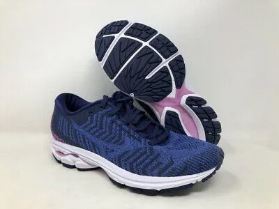 Женские беговые кроссовки Mizuno Wave Rider 23 WAVEKNIT, синий/ультрамарин, 6 B(M) США