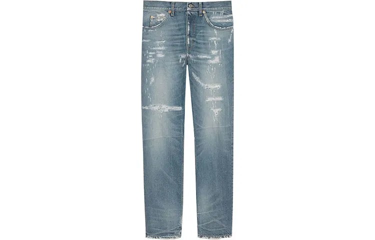 Мужские джинсы GUCCI, цвет Blue
