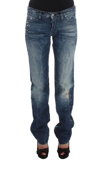 Джинсовые брюки CoSTUME NATIONAL CNC Синие хлопковые джинсы стандартного кроя s.W26 Рекомендуемая розничная цена 280 долларов США