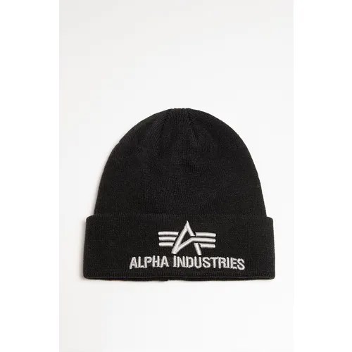 Шапка бини ALPHA INDUSTRIES, размер OneSize, черный