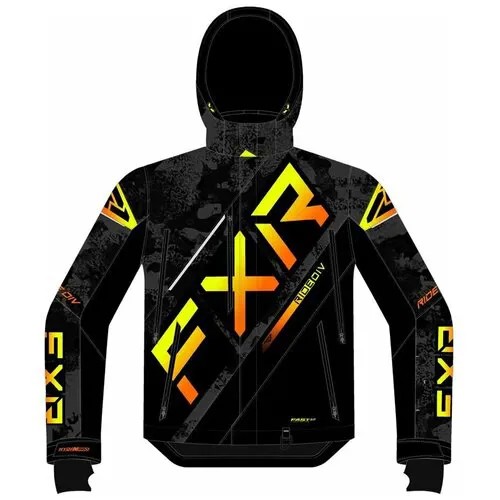 Куртка мужская снегоходная FXR CX с утеплителем Black Camo/Inferno, XXXL
