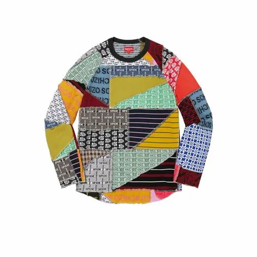 Лонгслив Supreme, размер M, мультиколор