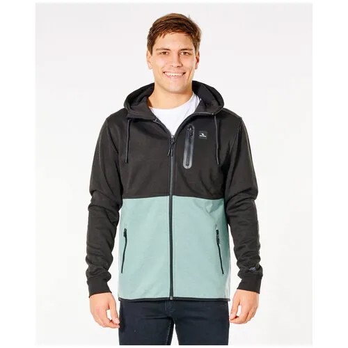 Толстовка Rip Curl ANTI SERIES DEPARTED ZIP THR, Пол Мужской, цвет 8074 WASHED AQUA, размер XL