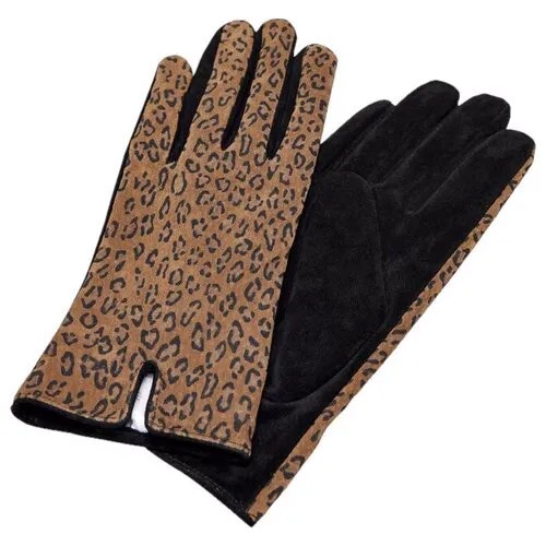 Перчатки замшевые леопардовые ONLY 15184957 Серый 9,5
