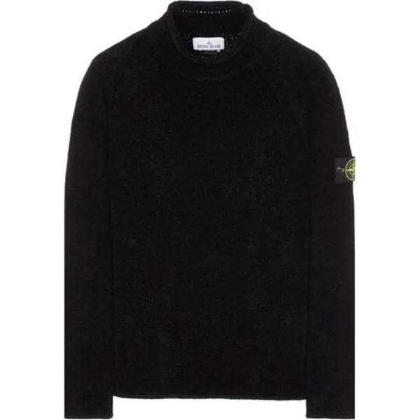 Коллекция осень/зима 2024/2025 Свитер унисекс черный Stone Island, черный