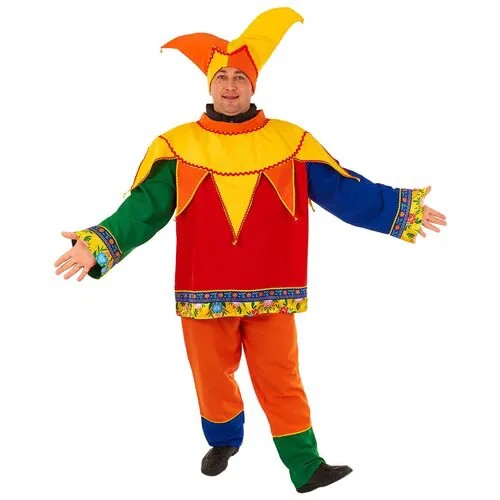 Карнавальный костюм Птица Феникс Скоморох на верхнюю одежду взрослый