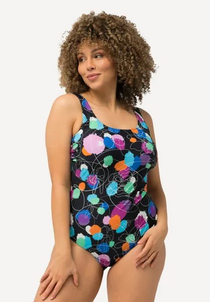 Купальник ABSTRACT POLKA DOT Ulla Popken, черный