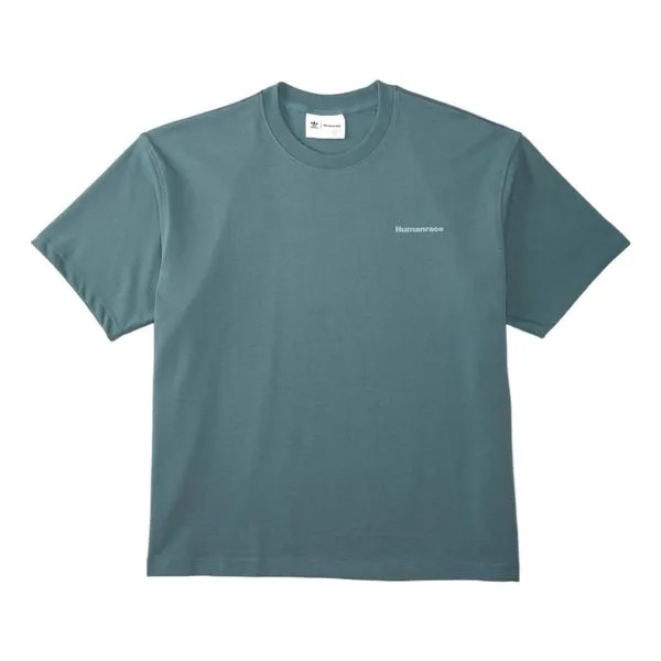 Футболка Adidas x Pharrell Williams Basics T-Shirt 'Hazy Emerald', мультиколор