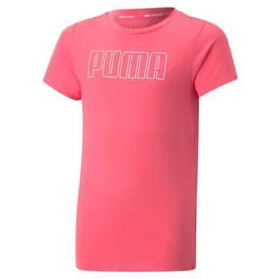 Футболка Puma Favorites с круглым вырезом и короткими рукавами с рисунком для молодежи, размер M, повседневная