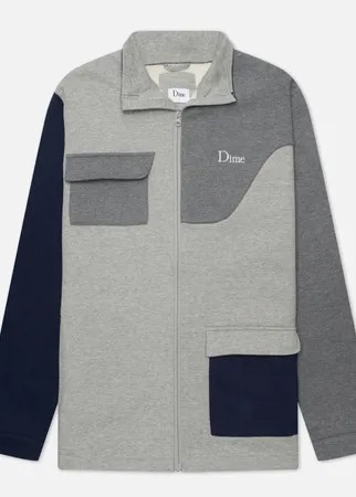 Мужская олимпийка Dime Brushed Cotton Track, цвет серый, размер S