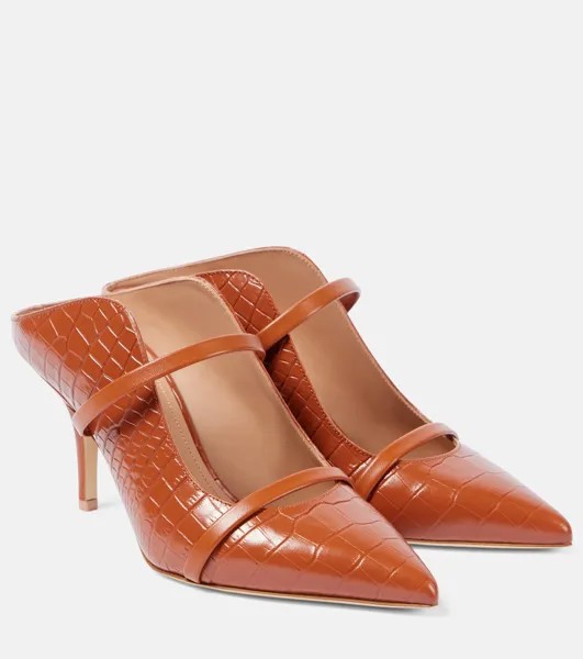 Кожаные сабо Maureen 70 Malone Souliers, коричневый