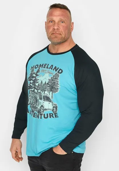 Топ с длинными рукавами HOMELAND ADVENTURE' CAR PRINT LONG SLEEVE T-SHIRT BadRhino, цвет blue