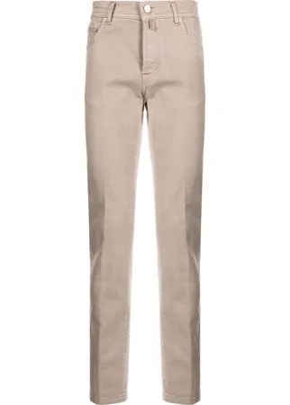 Kiton прямые джинсы с нашивкой-логотипом