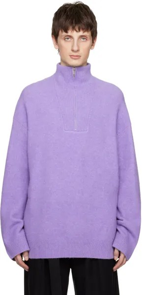 Пурпурный свитер в стиле диско Nanushka