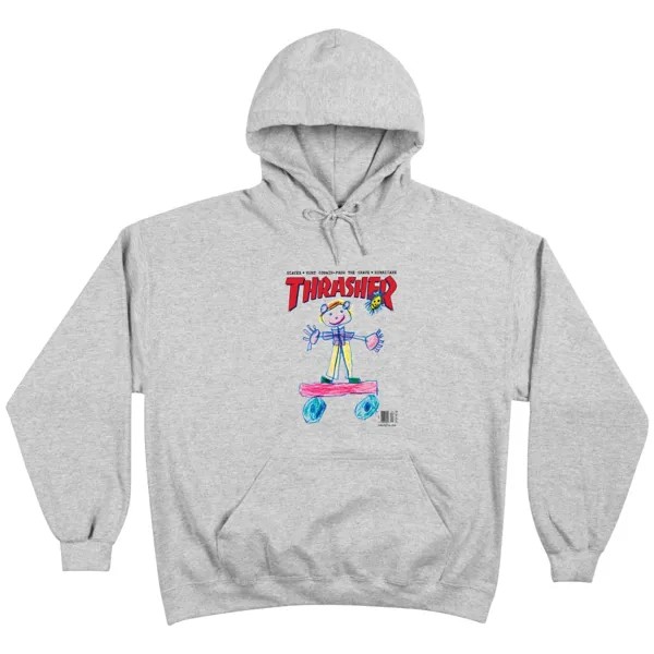 Худи мужское Thrasher Kid Cover Hood серое M