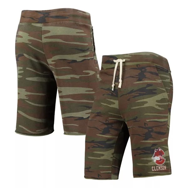 Мужские камуфляжные шорты Clemson Tigers Victory Lounge Alternative Apparel
