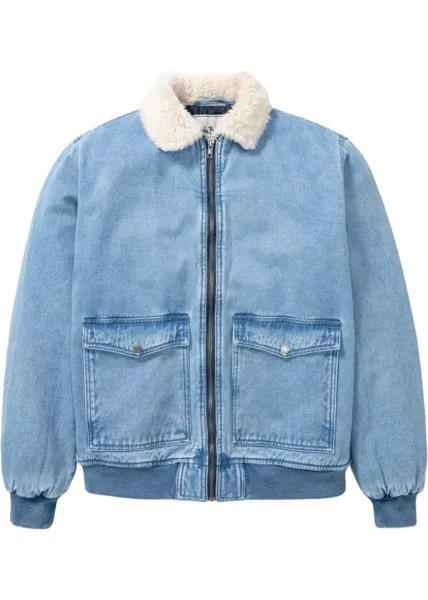 Джинсовая куртка в форме блузона John Baner Jeanswear, голубой
