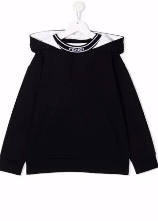 Fendi Kids худи с логотипом