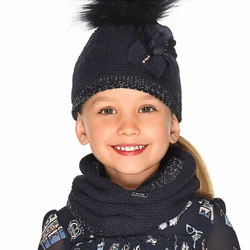 Шапка Mayoral, размер 152 (12 лет), темно-синий