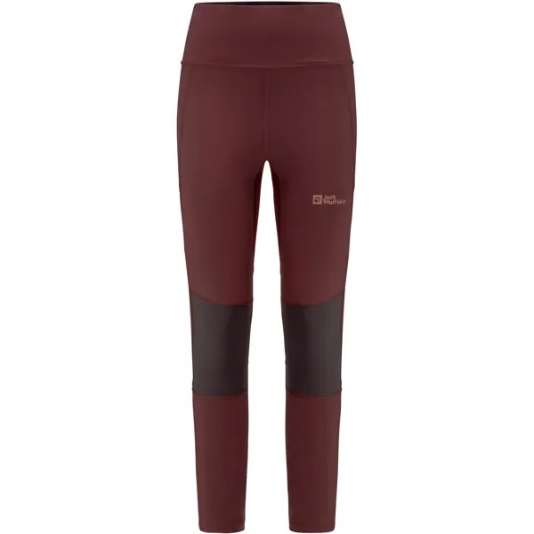 Спортивные леггинсы Jack Wolfskin Tights KAMMWEG, цвет dark maroon