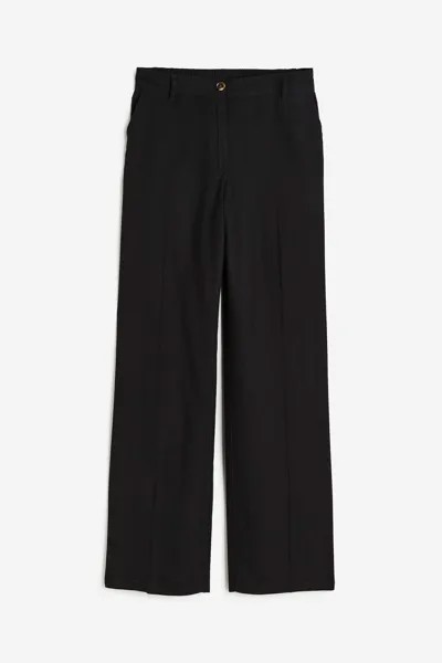 Брюки женские H&M 1150346005 черные 4XL (доставка из-за рубежа)