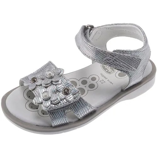 Сандалии Chicco, размер 24, серебряный