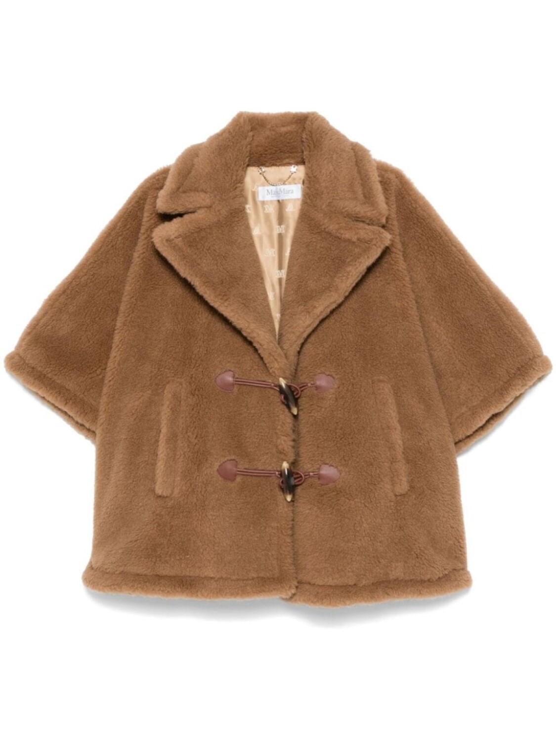 Max Mara пальто из овчины, коричневый