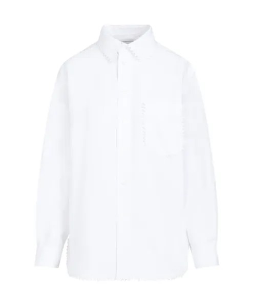 Рубашка S из хлопка Bottega Veneta, белый