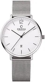 Fashion наручные  мужские часы Obaku V181GDCWMC. Коллекция Mesh