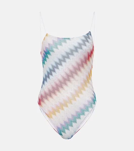 Зигзагообразный купальник Missoni Mare, мультиколор