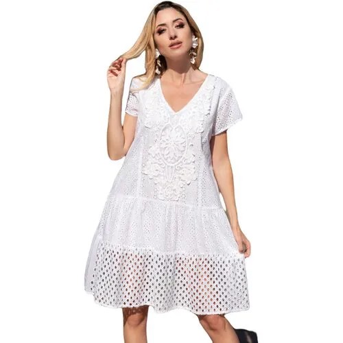 Платье Fresh Cotton, размер 50, белый