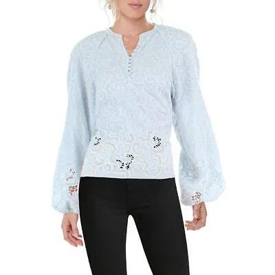 Женская блузка на пуговицах из полиэстера с вышивкой Jonathan Simkhai, топ BHFO 7918