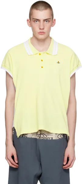 Желтая рубашка-поло в полоску Vivienne Westwood