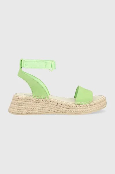 Сандалии SPORTY WEDGE ROPE SU CON Calvin Klein Jeans, зеленый