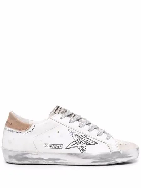 Golden Goose кеды Superstar с эффектом потертости