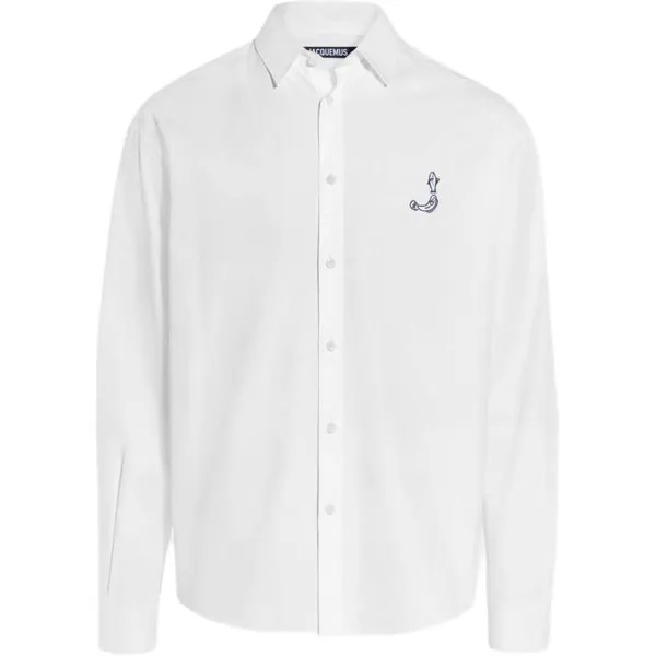 Рубашка мужская с принтом логотипа Рыба Jacquemus, цвет Print Logo Fish