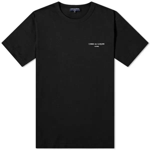 Футболка Comme Des Garçons Homme Logo Tee, черный