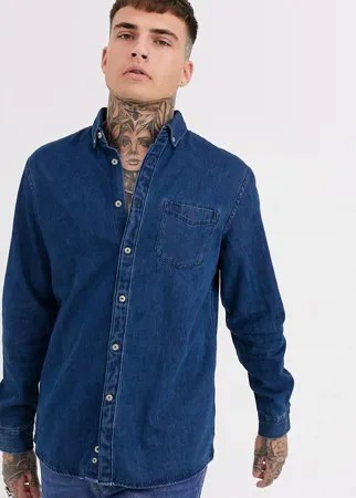 Джинсовая рубашка Celio-Синий