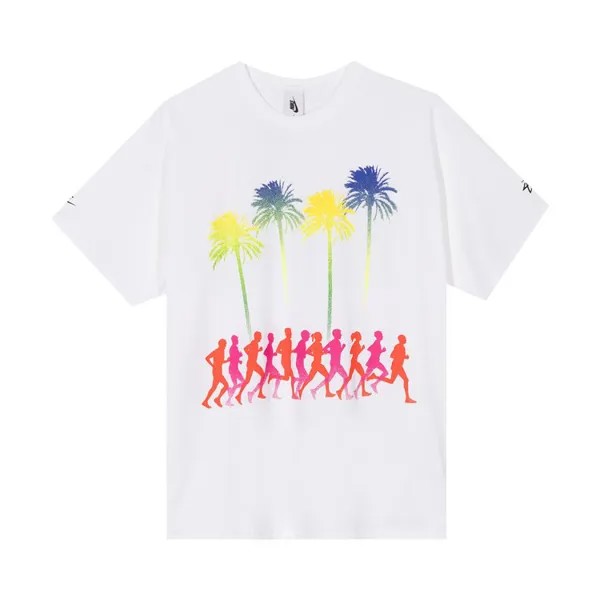 Футболка Nike x Stussy Douglas Firs To Palm Trees T-Shirt 'White', белый