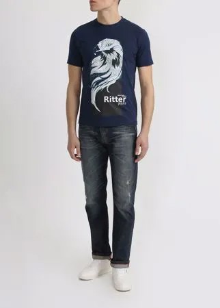 Ritter Jeans Хлопковая футболка с принтом