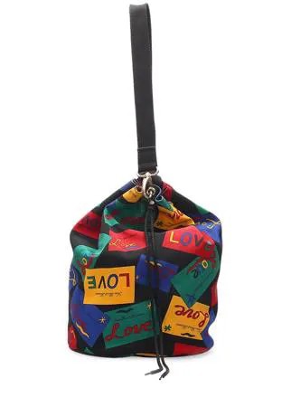 Yves Saint Laurent Pre-Owned сумка-ведро с принтом