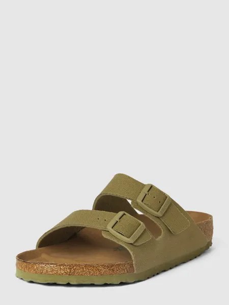 Шлепанцы со структурированным узором модель «Аризона» Birkenstock, хаки