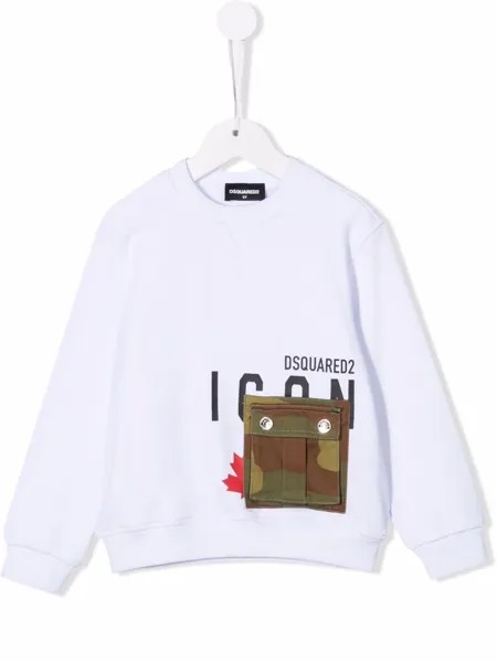 Dsquared2 Kids толстовка с принтом Icon