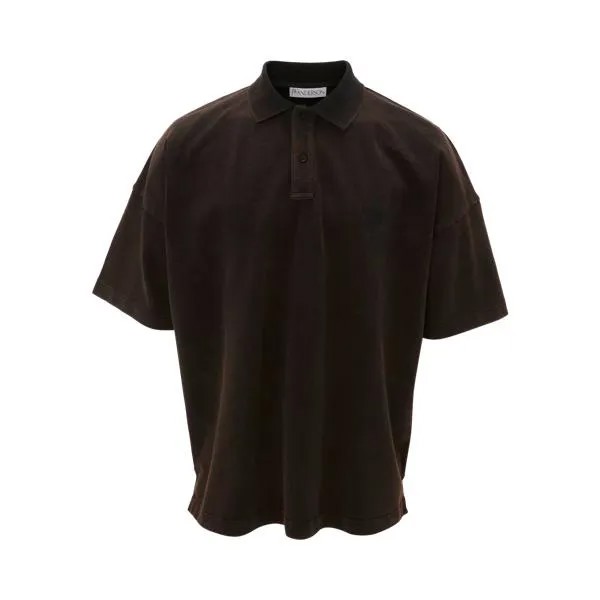 Футболка polo shirt mit anker motiv charcoal charcoal J.W. Anderson, серый