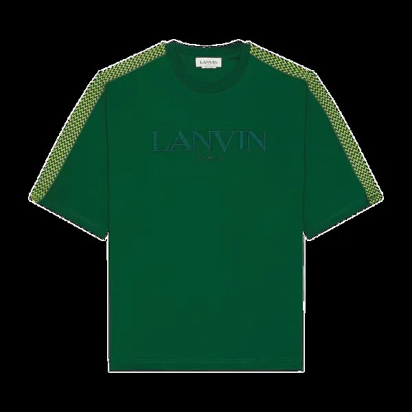 Футболка Lanvin Side Curb Oversized 'Bottle', зеленый