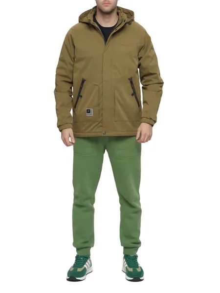 Спортивная куртка мужская NoBrand AD8598 бежевая 48 RU
