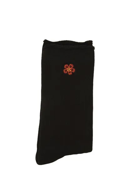Черные женские носки с вышивкой Kenzo