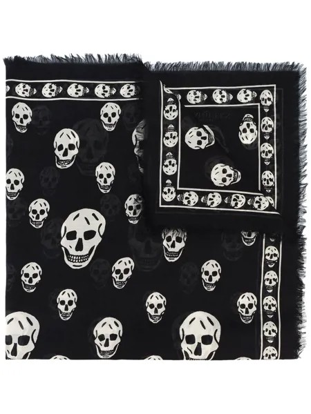 Alexander McQueen шарф с рисунком 'Skull'