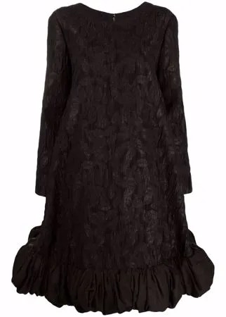 Comme Des Garçons жаккардовое платье с объемным подолом