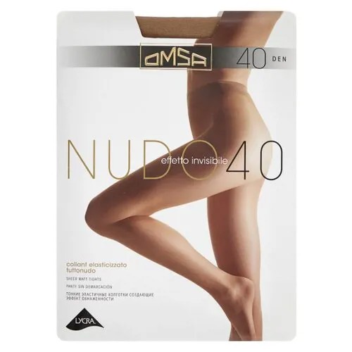 Колготки Omsa Nudo 40 den, размер 5-MAXI, caramello (бежевый)